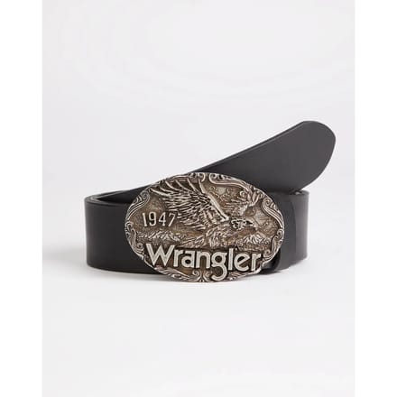 Wrangler W Eagle Riem Zwart 105 cm Man
