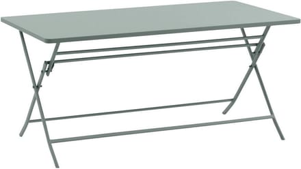 Hespéride - Tuintafel, inklapbaar, rechthoekig, olijfgroen, 6-zits, van staal