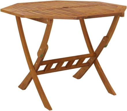 Tuintafel Massief Hout - Inklapbare Tafel - Buiten Eten - Rustieke Charme - 90x75 cm