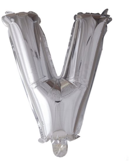 Folie Ballon Letter 40″ V - Zilver