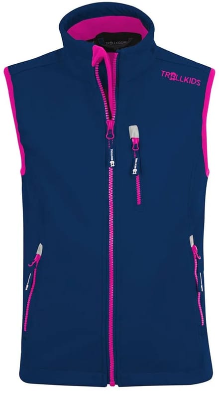 Trollkids Trollfjord Vest Blauw,Paars 104 cm Kinderen