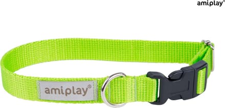 Amiplay Halsband verstelbaar Samba groen maat-M / 25-40x2cm