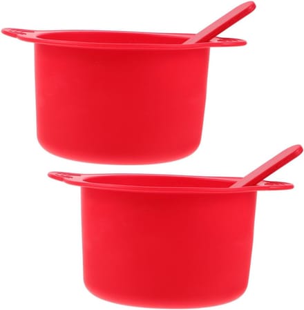 Wax Warmer Set - Harsen Accessoires - Ontharen Thuis - Herbruikbaar Siliconen - 14 x 115 x 65 cm - Rood
