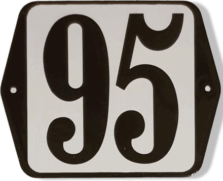 Huisnummer standaard nummer 95