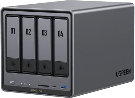UGREEN NASync DXP4800 Plus - NAS-server - 4-Bay - 0TB opslag - 8GB DDR5
