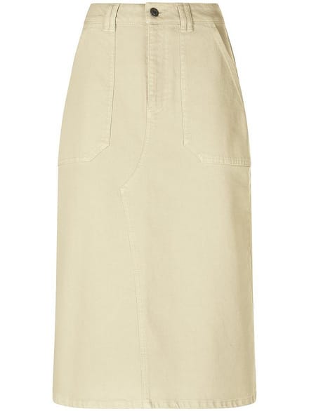 Jeansrok riemlussen Van DAY.LIKE beige
