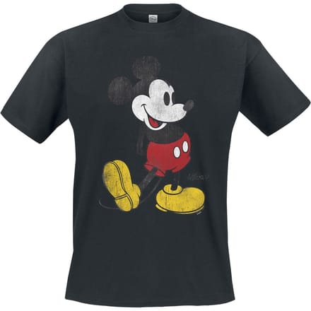 Mickey Mouse Vintage Micky Heren T-shirt - zwart - S