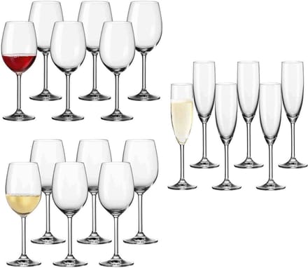 Wein- und Sektgläser Daily Set van 18
