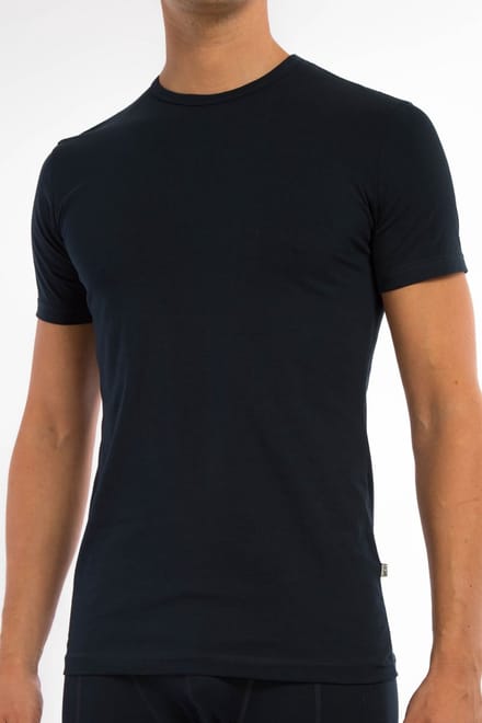 Claesen's® - T-Shirt Navy Cotton/Lycra 2-PackCL 1021-Navy-M