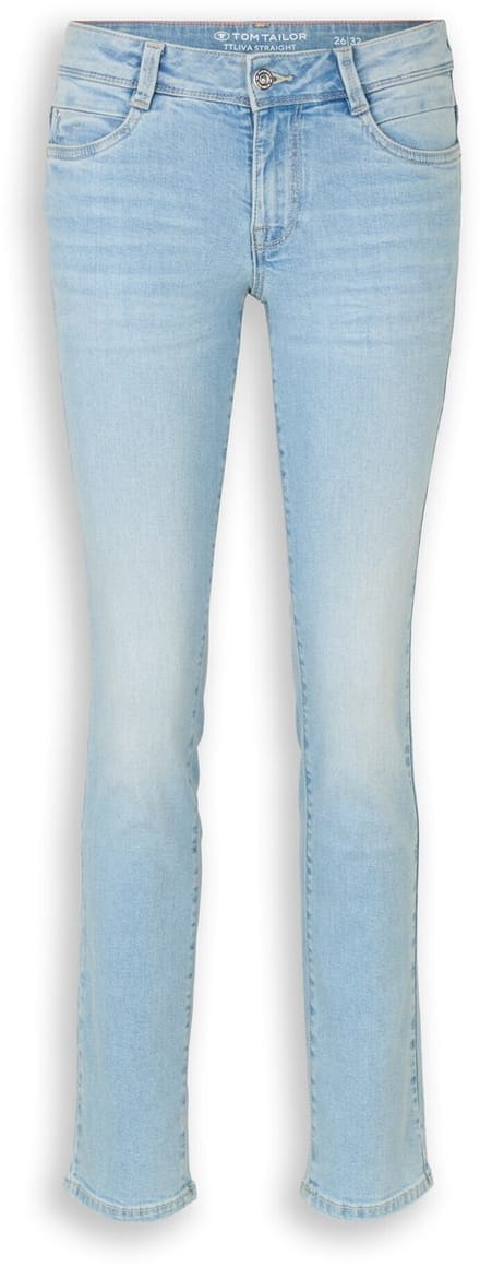Tom Tailor - TTLIVA STRAIGHT-jeans met stretch - Maat 32/32 - Light Stone Blue Denim