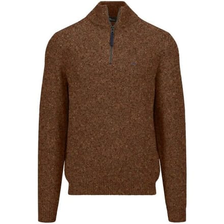 Fynch-Hatton Trui Troyer Zip Donegal Flame / male