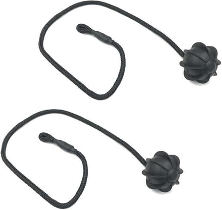 Pack of 2 Achterste Touw - Rubber - Acrylonitrile Butadieen Styreen - Zwart - Voor Auto