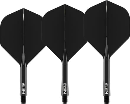 Red Dragon Nitro Flite System Black NO2 - Dart Flights