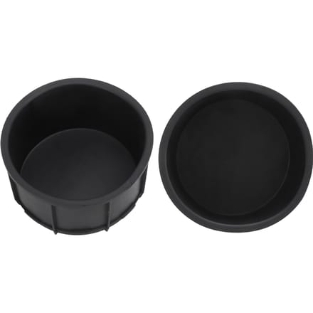 2 stuks set middenconsole bekerhouder inzetstuk voering zwart rubber UV-bescherming auto-interieur black