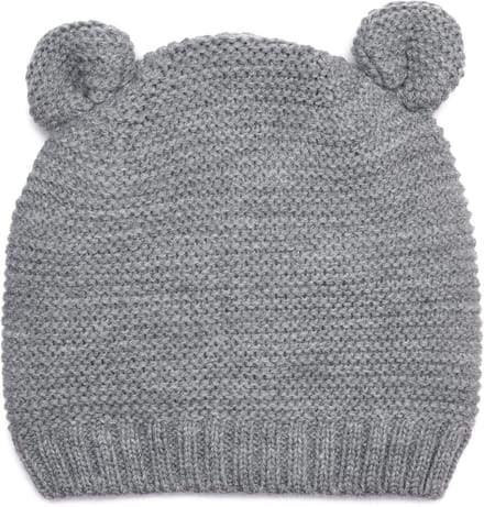 Sarlini - Baby Muts Grijs met Oortjes Wintermuts - 1 - 2 jaar