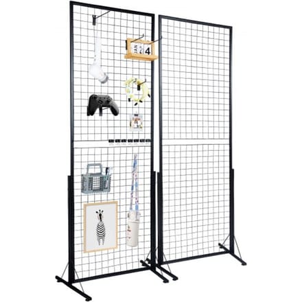 VEVOR 2 x 5,6 Mesh Wall Panels Tower 2 packs Wire Mesh Wall Display Rack
