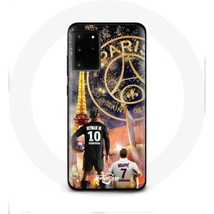 Coque pour Samsung Galaxy S11 Plus PSG Neymar et Mbappé Joyeux noël