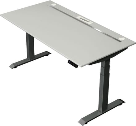 Kerkmann - Zit sta bureau Move Boost 4 - 160x80cm - licht grijs-antraciet