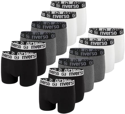 riverso Heren Boxershorts RIVOle 12 Pack Veelkleurig M Geen krassend label