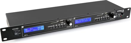 Dubbele mediaplayer - Vonyx VX2USB - Met 2x Bluetooth en 2x USB/SD mp3 speler