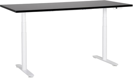 DESTINAS - Elektrisch Verstelbaar bureau - Zwart/Wit - 180 cm - MDF