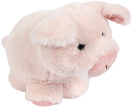 PIA Soft Toys - Pluche Knuffeldier - Varken - in balvorm - 15 cm