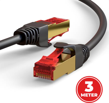 ProFPS Ethernet Kabel Cat 8 - 3 Meter - Netwerkkabel - 40Gbps - RJ45