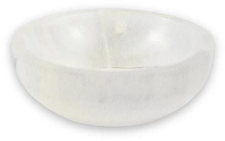 Seleniet oplaadschaal wit 8 cm