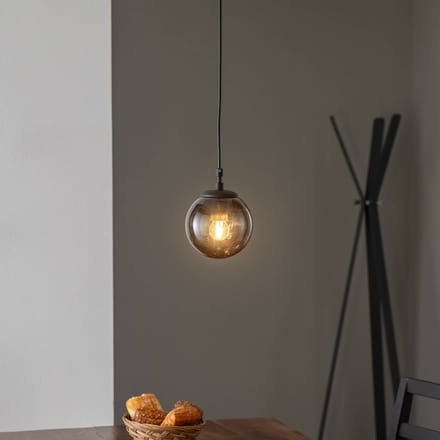 Opviq Efe 2155 hanglamp, kap van gerookt glas, Ø15cm