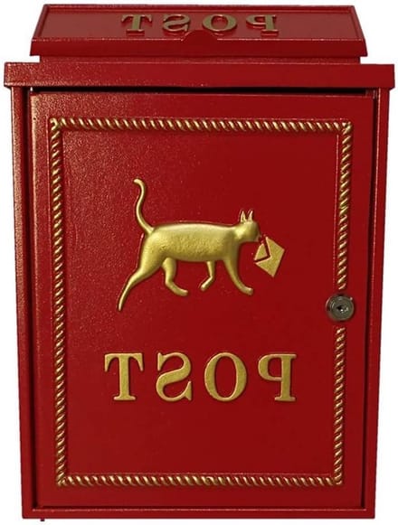 Brievenbus - Buitenpost - Post Ontvangen - Afsluitbaar Ontwerp - 29x13x41CM - Rood