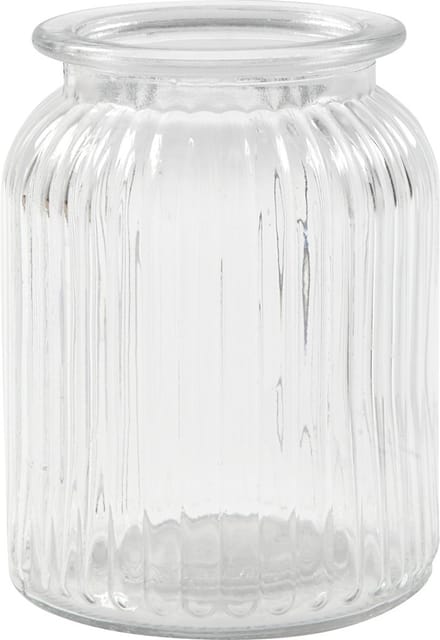 Glazen pot, H: 14,5 cm, d 11 cm, gatgrootte 7 cm, 6 stuk/ 1 doos