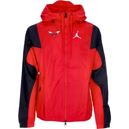 Herenwindjack NBA Courtside Statement Jacket Chibul University Rood/zwart