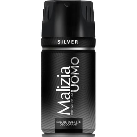 Antiperspirant déodorant spray homme silver 150ml - malizia
