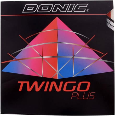 DONIC Twingo Plus Tafeltennis Rubber (zwart, 2,0 mm)