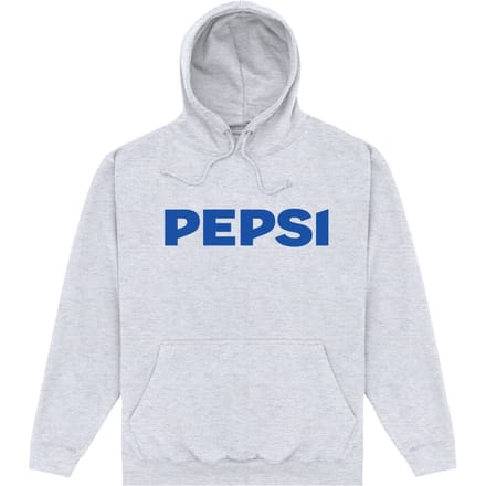 Pepsi Co. Text Logo Hoodie - Grey - XL