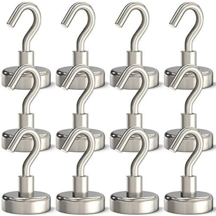 PromoHome Zware Magnetische Haken - Sterke Ophangoplossing - Set van 12