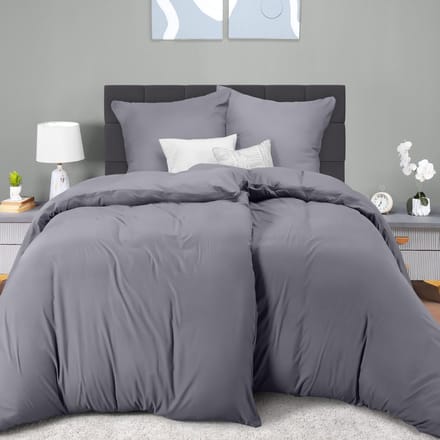 Unyqoos® Complete Luxe Bedtextiel Set van Microvezel met Ritssluiting - 4-Delige Set Inclusief Kussenslopen