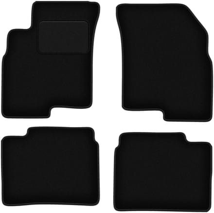 Zwarte veloursmatten voor: Kia Optima I sedan (2001-2006)