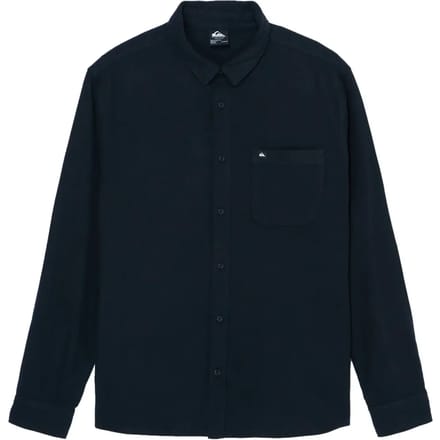 Quiksilver Motherfly Solid Overhemd Met Lange Mouwen Zwart S Man