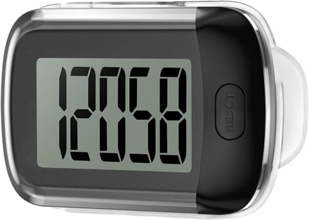 Stappenteller Mini - Stappenteller Clip - Dagelijkse Activiteit - 3D Sensor Technologie - 65mm - Zwart