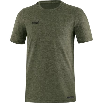 Jako Premium Basics T-Shirt Heren - Kaki Gemeleerd | Maat: 4XL