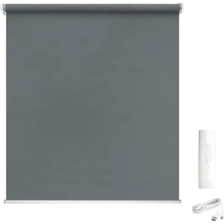 Madeco Gemotoriseerd Verduisterend Rolgordijn E-roll Grijs 200x250cm