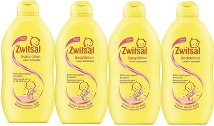 Zwitsal - Baby huidverzorging - Bodylotion - 400ml x 4