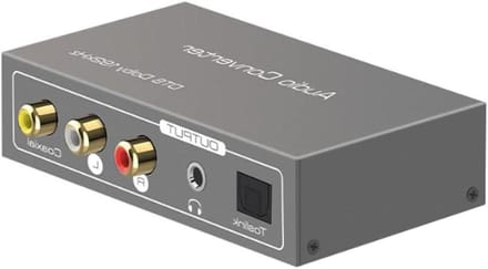 Audio Converter - Geluidsadapter - Geluid Kwaliteit - 192KHz Hoge Sample Rate - Compact Formaat - Zwart