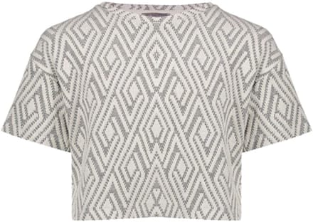 Geisha - Top jacquard black/white - Zwart - Maat 152