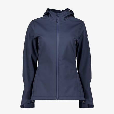 Mountain Peak dames softshell jas blauw - Maat M