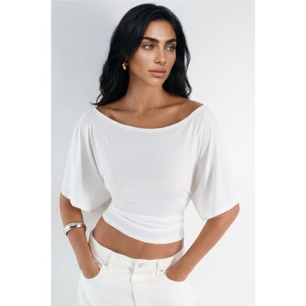 Boothals Gebreide Top