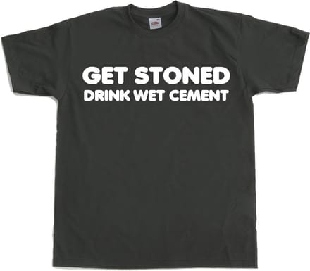 Hybris Get Stoned, Drink Wet Cement! Donkergrijs