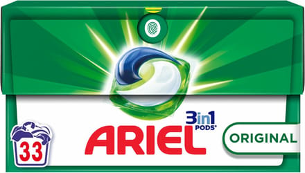 Ariel 3in1 Wasmiddel Pods Original - 33 stuks