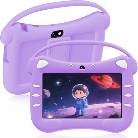 7 Inch Kinder Tablet Android – WiFi Bluetooth Dubbele Camera & Ouderlijk Toezicht voor Jongens & Meisjes 3-14 Jaar